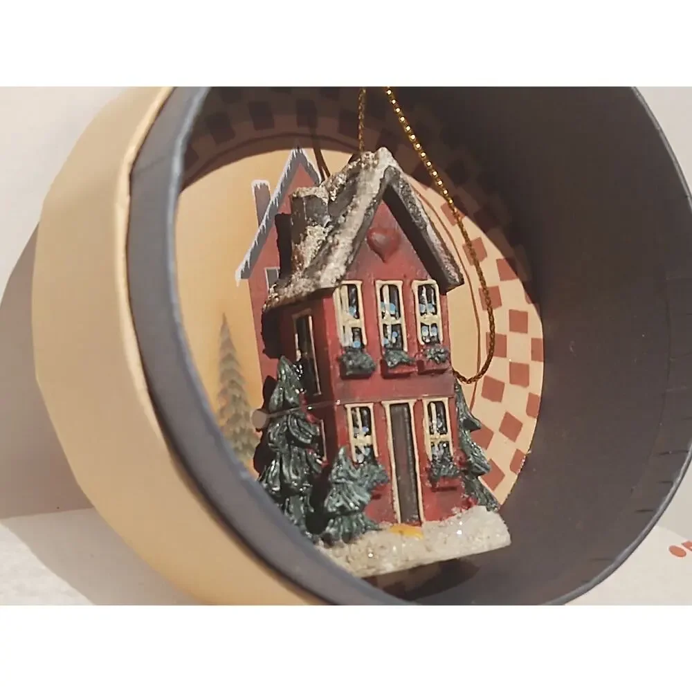 Crazy Mountain Ornament - Red House